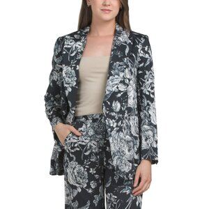 UNGARO BLACK MULTI Dayton Print Soft Jacket